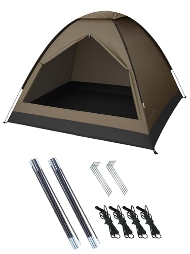 アウトレット テント 2人用 3人用 4人用 ドームテント 簡易テント キャンプ アウトドア ツーリング ファミリー 非常時 ドーム型 大きいサイズ ネイビー おしゃれ 使いやすい かっこいい バーベキュー BBQ 公園 ピクニック 防災 ブラウン